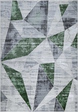 Ковер 37515A, 0,8*1,5, STAN, GREEN FLS / L.GREY